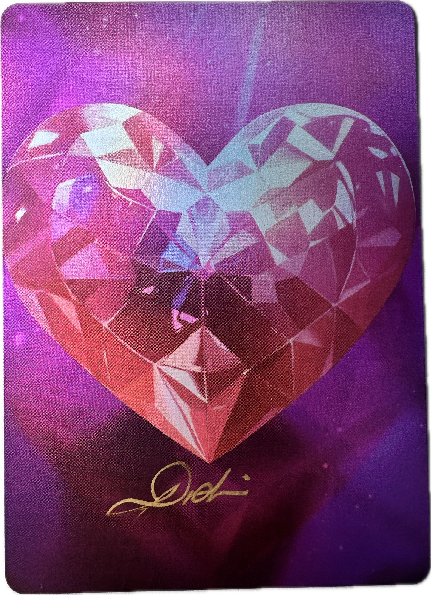 Full Art Vault Pack 2 rare collectible card featuring a faceted heart-shaped gemstone on a purple background