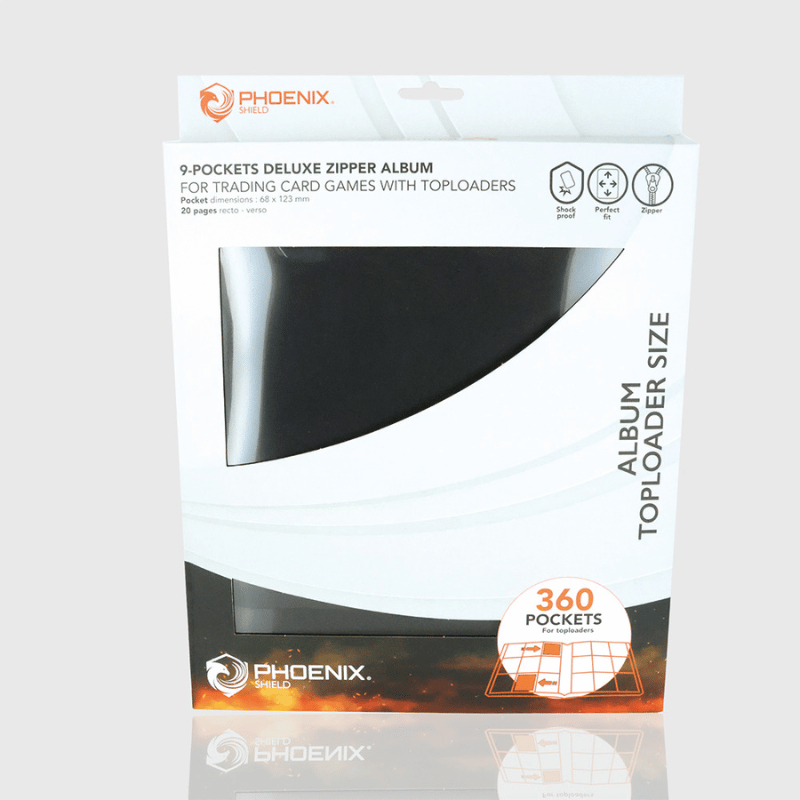 PHOENIX SHIELD Classeur Toploader Deluxe 360 cartes (3x3)