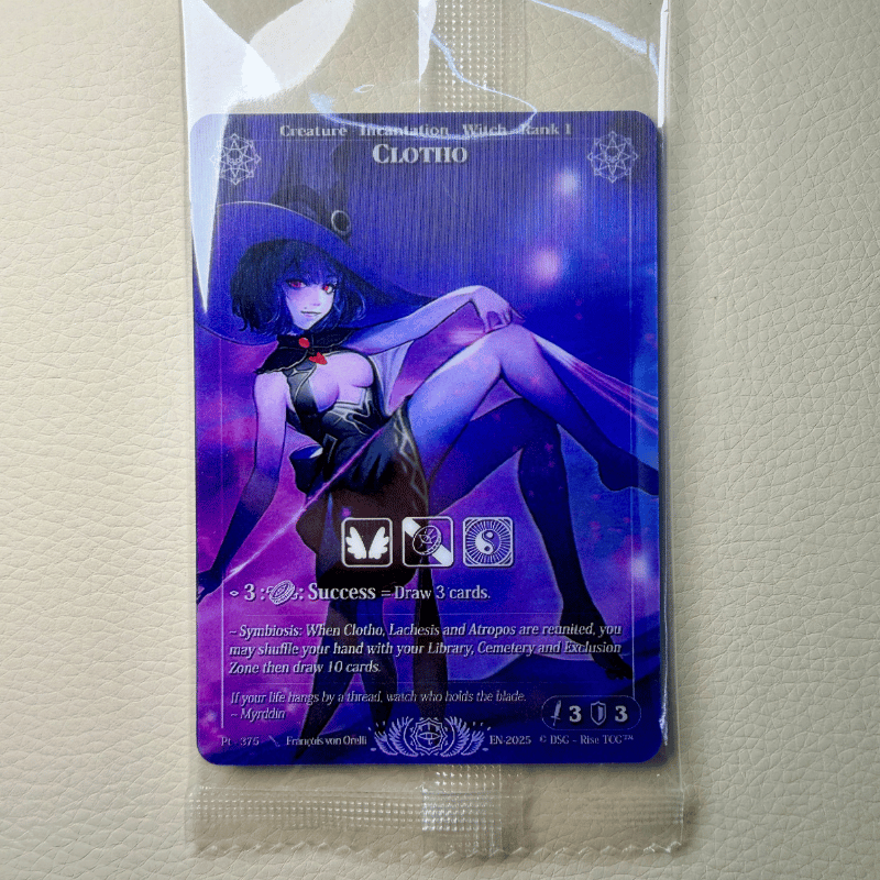 Rise TCG - Prestige 2025 - BoxTopper Clotho