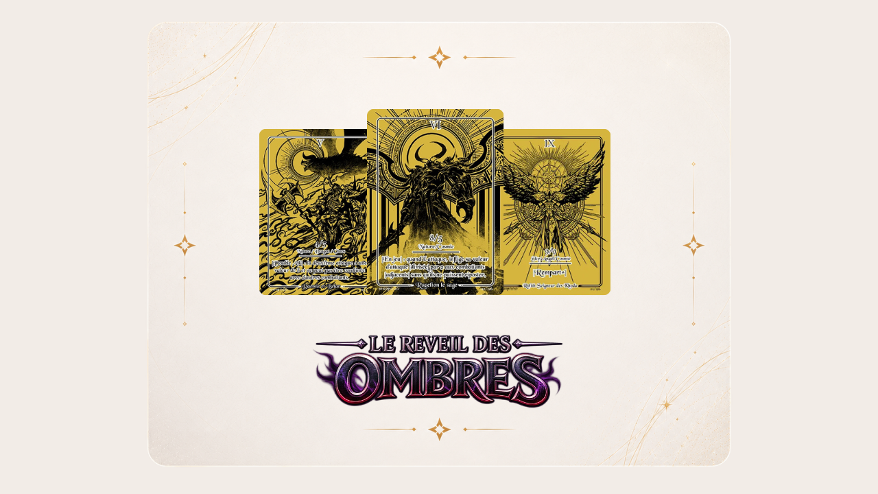 🖤 SAFIR – Le Réveil des Ombres : les cartes à l’unité sont disponibles !