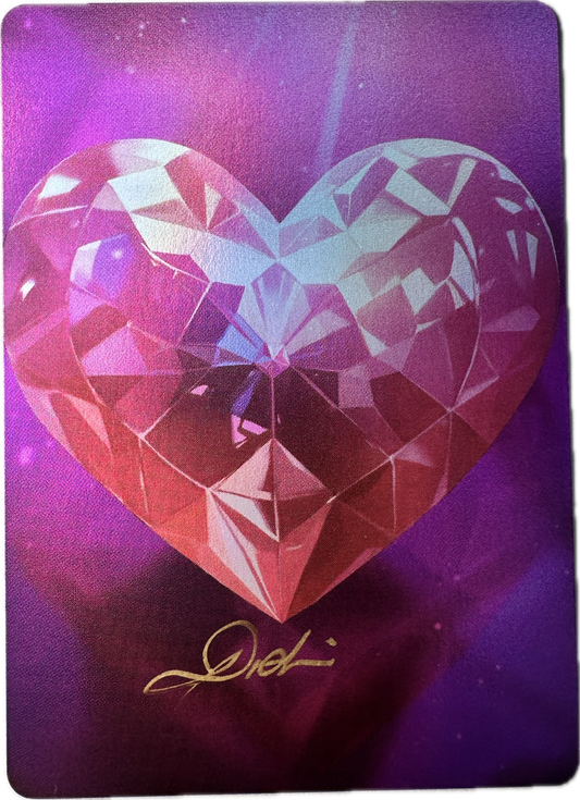 Full Art Vault Pack 2 rare collectible card featuring a faceted heart-shaped gemstone on a purple background