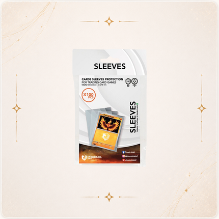Phoenix Shield Cards sleeves protection – Sleeve classic – 100 unités