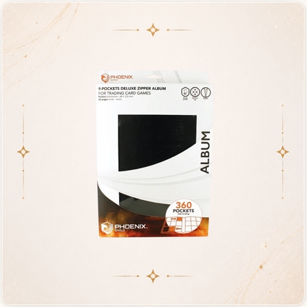 PHOENIX SHIELD Classeur Deluxe Zip 360 cartes (3x3)