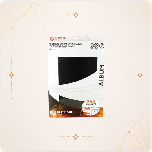 PHOENIX SHIELD Classeur Deluxe Zip 360 cartes (3x3)