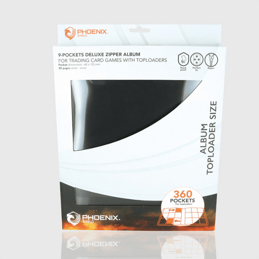PHOENIX SHIELD Classeur Toploader Deluxe 360 cartes (3x3)