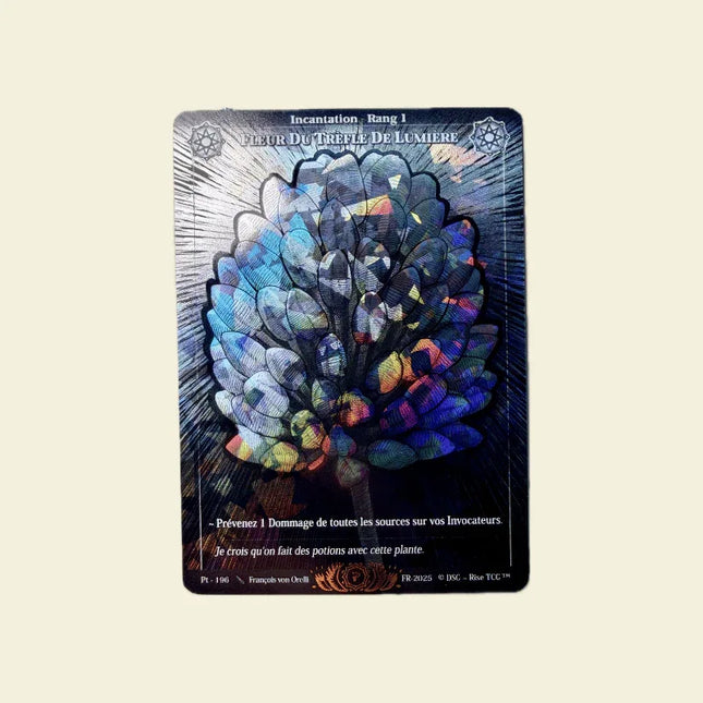 Rise TCG - Prestige 2025 - Fleur du tréfle de Lumiere- Ice Cracked - Limited Card - DavidK Store
