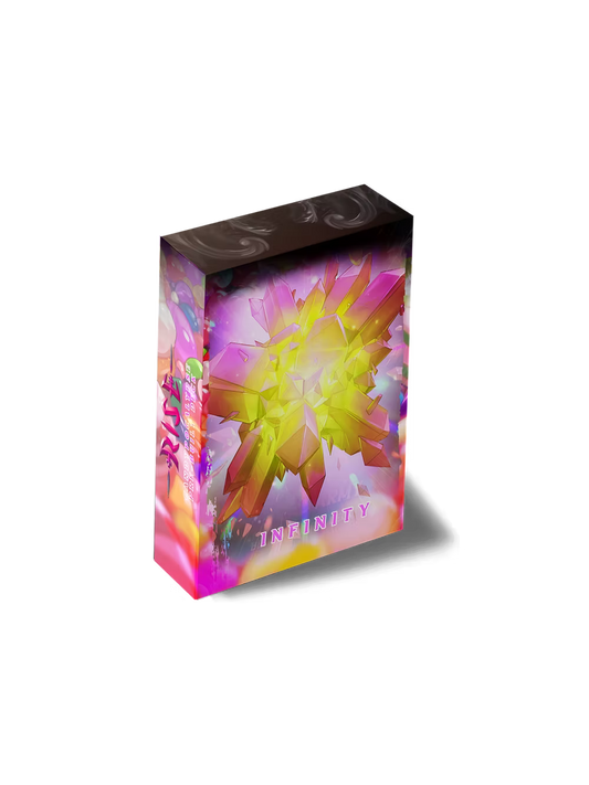Rise TCG Candypocalypse Infinité preconstructed deck box with vibrant crystal design