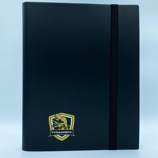 Black Tyranobox Binder with elastic closure for 360 cards storage