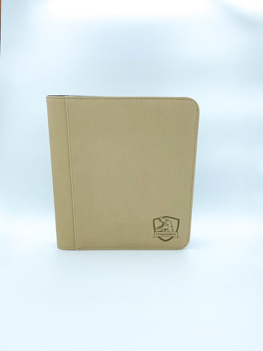 Beige Tyranobox Classeur TopLoader card binder for 128 2x2 cards with premium durable design