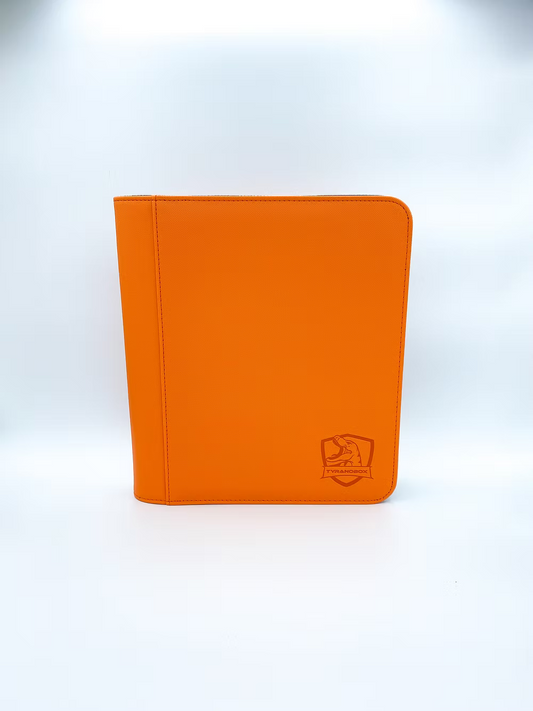 Orange Tyranobox Classeur TopLoader card binder for 128 cards 2x2 format with durable premium design