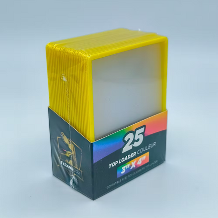 Tyranobox Top loader couleurs Jaune x25 - DavidK Store